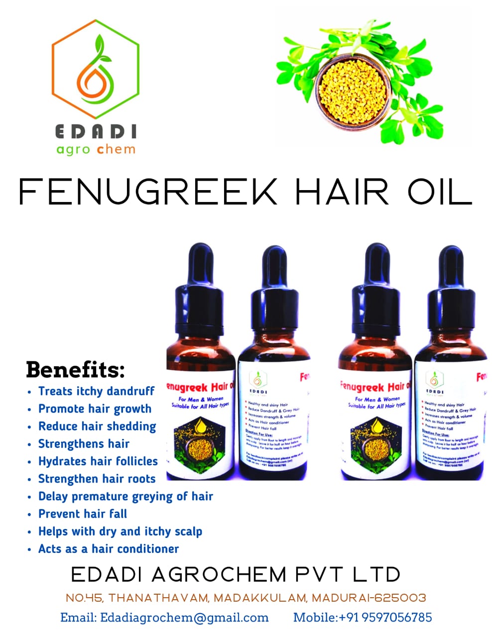 Fenugreek Hair Oil