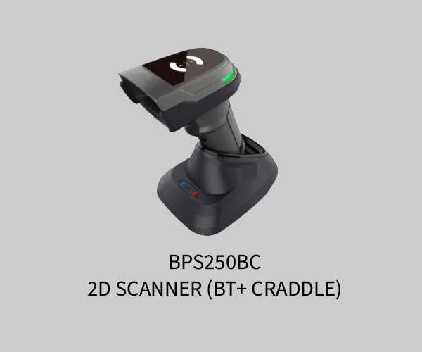 BPS250BC-2D Scanner (BT+ CRADDLE)